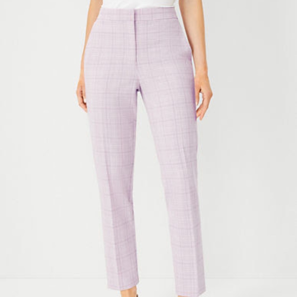 Ann Taylor Petite High Rise Ankle Pant in Plaid - Curvy Fit NWT